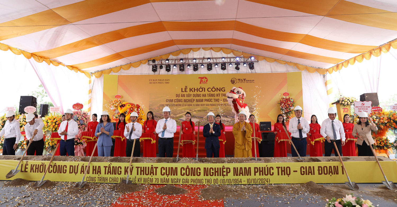 T&T Group khởi công cụm công nghiệp lớn nhất Hà Nội