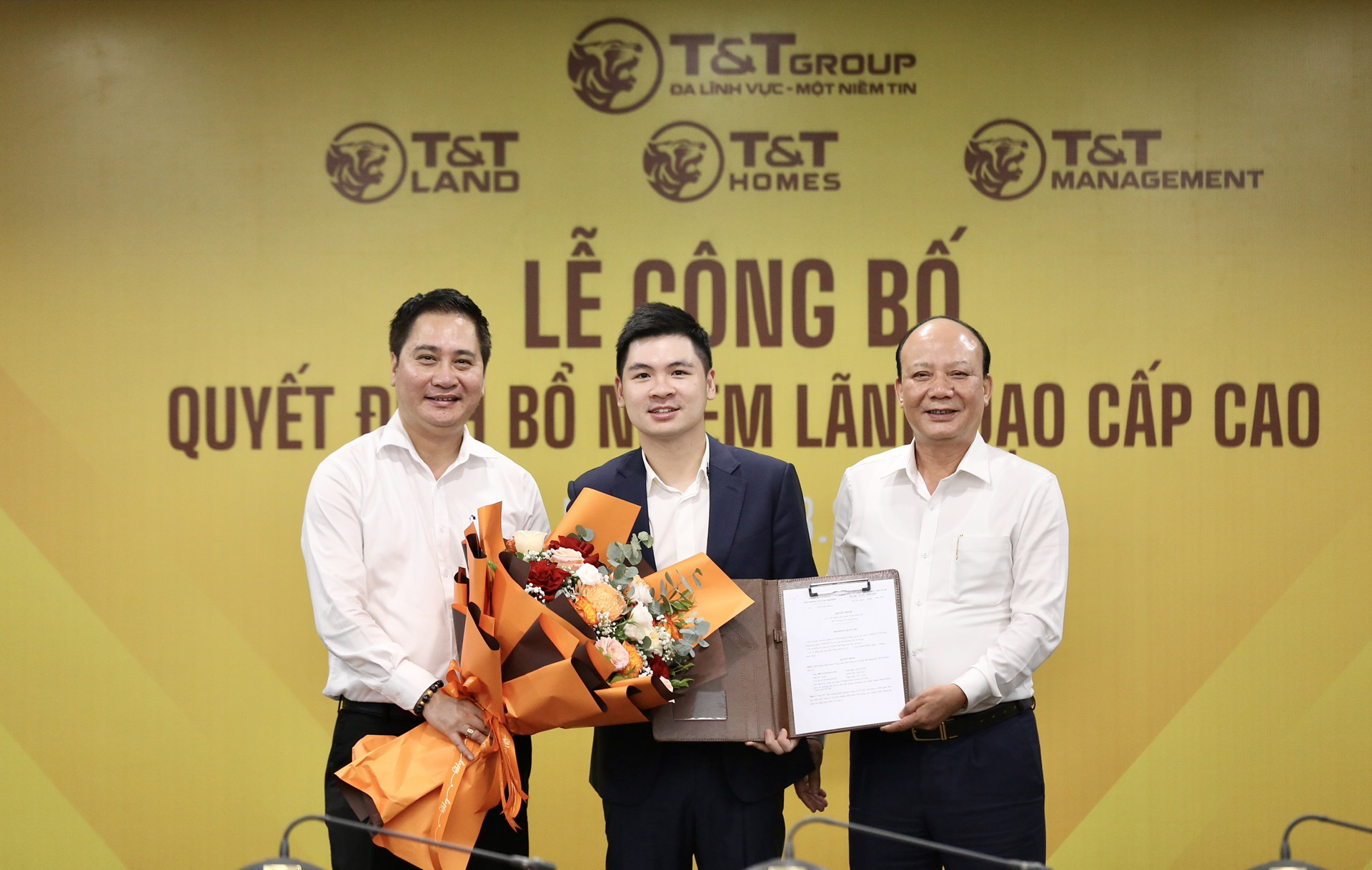 Công bố quyết định bổ nhiệm lãnh đạo cấp cao tại T&T Land, T&T Homes, T&T Management